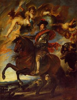 Diego Rodriguez De Silva Velazquez : Allegorical Portrait of Philip IV